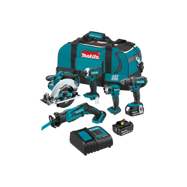 Makita XT510SM 18V LXT Lithium-Ion Cordless 5PC Combo Kit (4.0Ah)