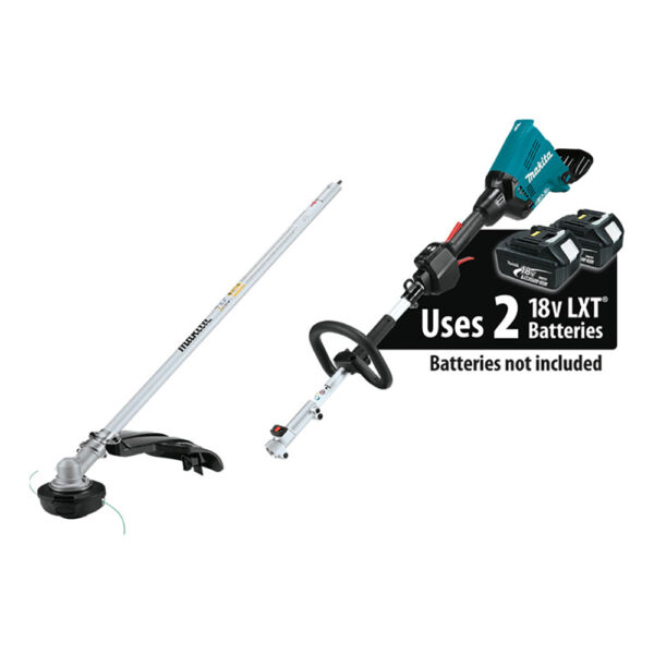 Makita XUX01ZM5 36V (18V X2) LXT Brushless Couple Shaft Power Head with String Trimmer Attachment, Tool Only