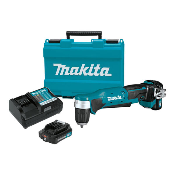 Makita AD04R1 12V max CXT Lithium-Ion Cordless 3/8'' Right Angle Drill Kit (2.0Ah)
