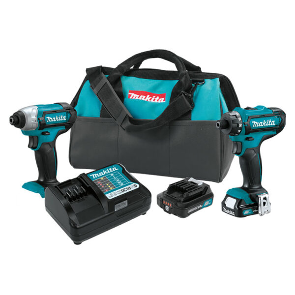 Makita CT230R 12V max CXT Lithium-Ion Cordless 2PC Combo Kit (2.0Ah)