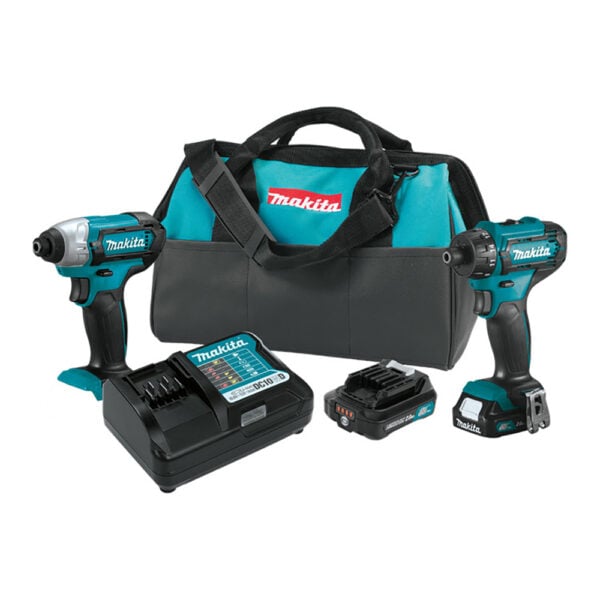 Makita CT231R 12V max CXT Lithium-Ion Cordless 2PC Combo Kit (2.0Ah)