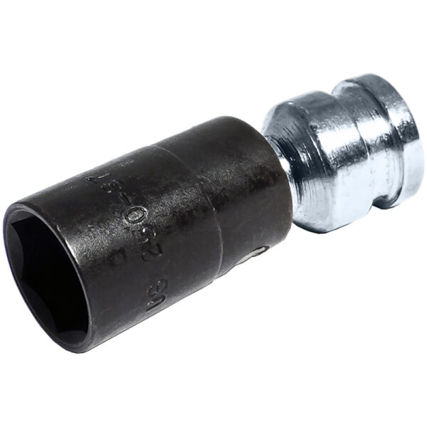Omega Technologies US250-37 3/8'' Low Profile Swivel Socket, 6-Point, 1/4'' Square Drive