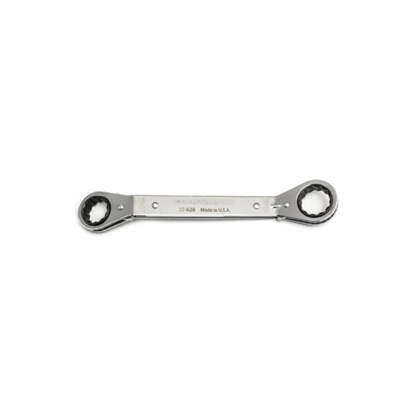 27-628G GearWrench 13/16'' x 15/16'' 12 Point 25 Deg Offset Laminated Ratcheting Box Wrench