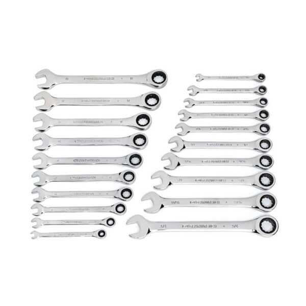 35720-06 GearWrench 20PC 72-Tooth SAE/Metric Ratcheting Combination Wrench Set