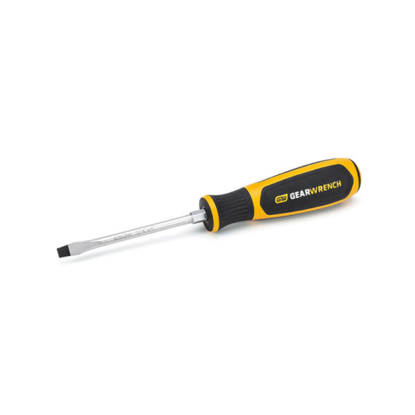 80013H GearWrench 1/4'' x 4'' Slotted Dual Material Screwdriver