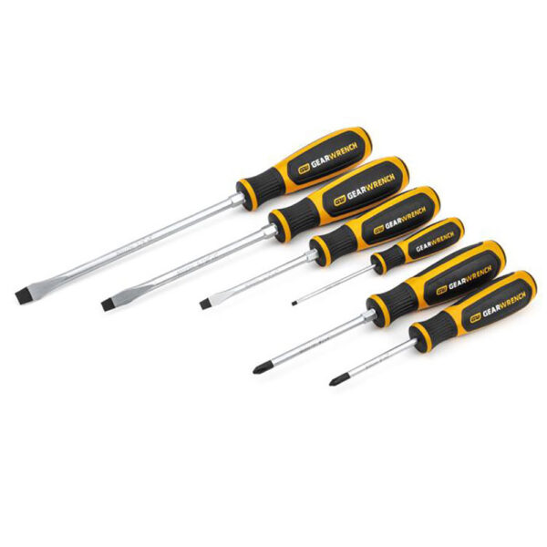80050H GearWrench 6 Pc. Phillips/Slotted Dual Material Screwdriver Set