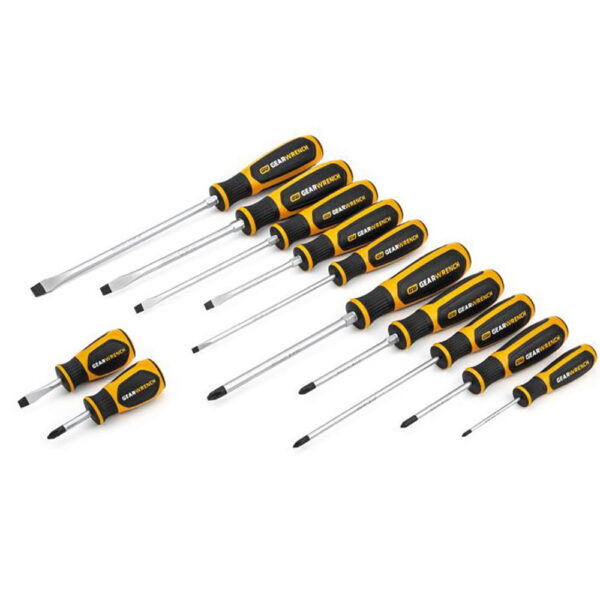 80051H GearWrench 12 Pc. Phillips/Slotted Dual Material Screwdriver Set