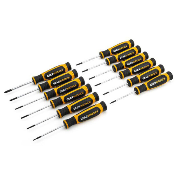 80057H GearWrench 12 Pc. Phillips/Slotted/Torx Mini Dual Material Screwdriver Set