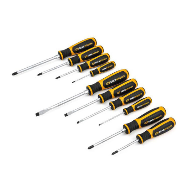 80060H GearWrench 10 Pc. Phillips/Slotted/Pozidriv Dual Material Screwdriver Set
