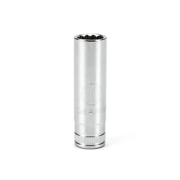 80237 GearWrench 1/4'' Drive 12 Point Deep Metric Socket 10mm