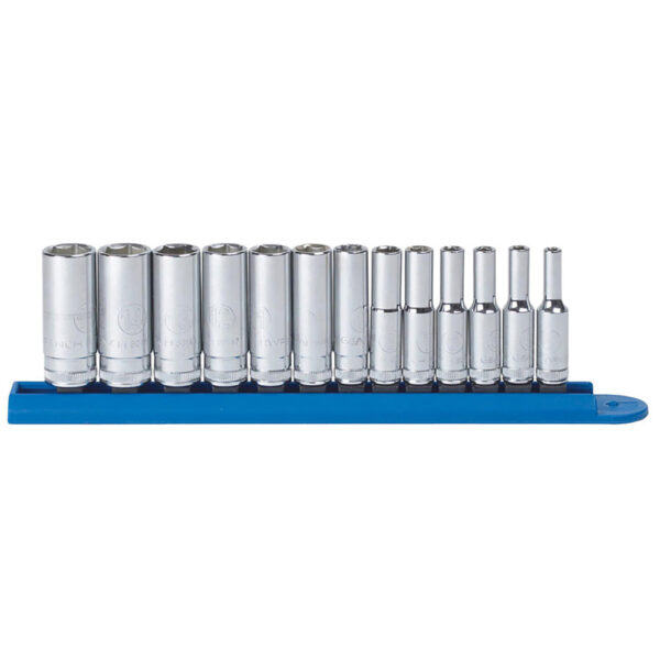 80304 GearWrench 13pc 1/4'' Drive 6 Point Deep Metric Socket Set