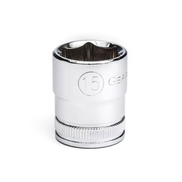 80383 GearWrench 3/8'' Drive 6 Point Standard Metric Socket 15mm