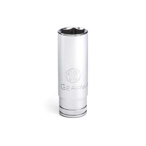 80398 GearWrench 3/8'' Drive 6 Point Deep Metric Socket 16mm