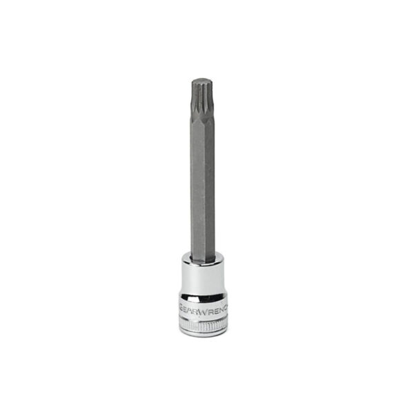 80449 GearWrench 3/8'' Drive Extra Long Triple Square Bit Metric Socket 6mm