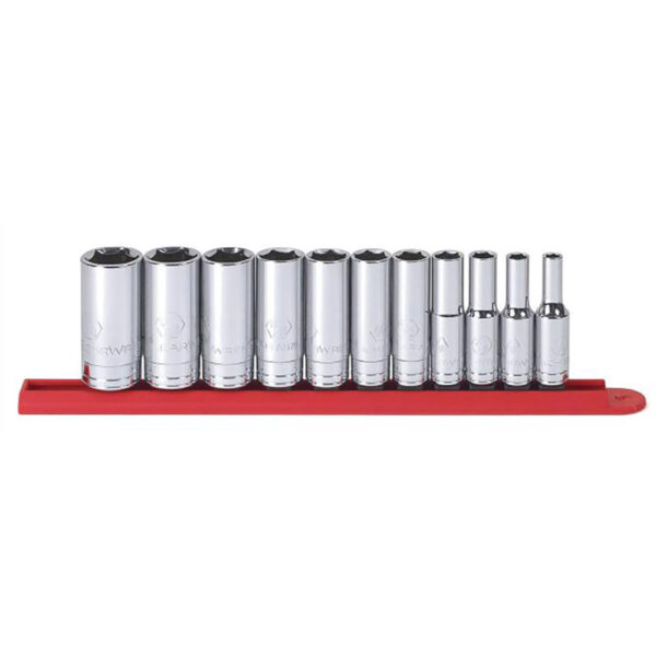 80555 GearWrench 11PC 3/8'' Drive 6 Point Deep SAE Socket Set