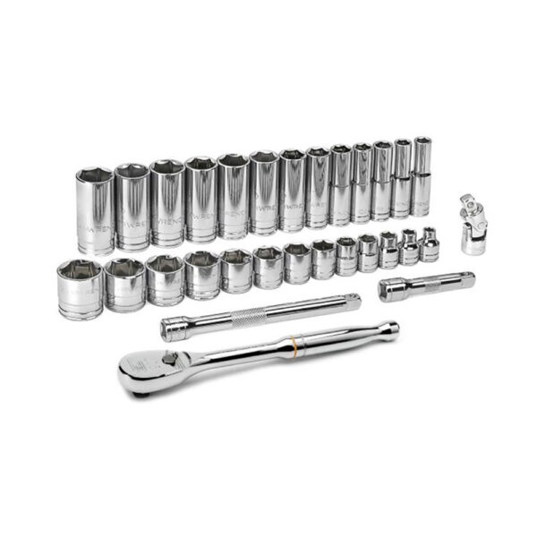 80569 GearWrench 3/8'' Drive 6 Point Standard & Deep SAE Mechanics 30PC Tool Set