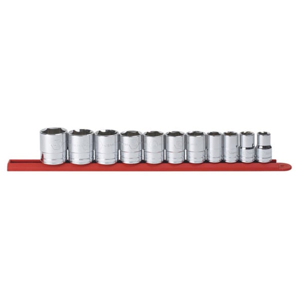 80703 GearWrench 1/2'' Drive 6 Point Standard SAE Socket 11PC Set