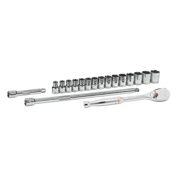 80708 GearWrench 1/2'' Drive 6 Point Standard Metric Mechanics 18PC Tool Set