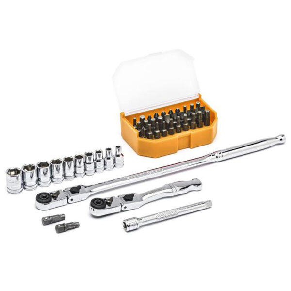 81032 GearWrench 45 Pc. 1/4'' Drive 6 Point Standard Metric Slim Head Mechanics Tool Set