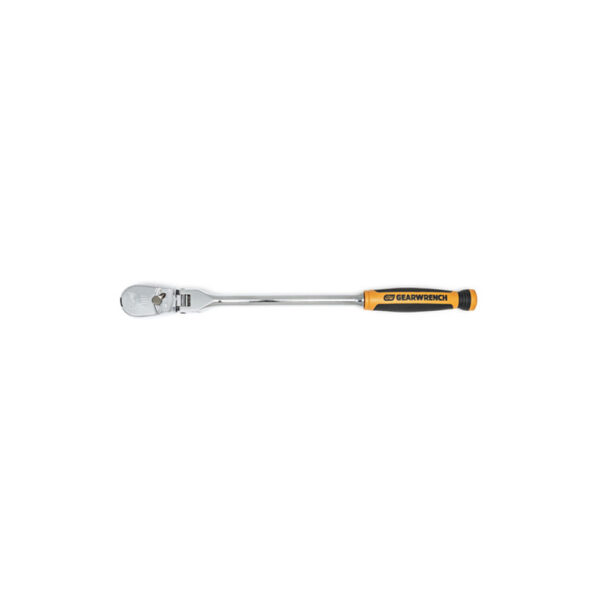81210T GearWrench 3/8'' Drive 90-Tooth Dual Material Flex Head Teardrop Ratchet 13''