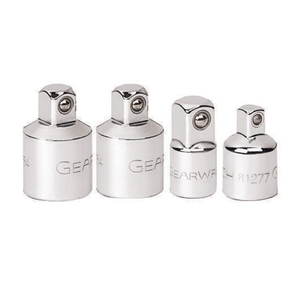 81217 GearWrench 4 Pc. 1/4'', 3/8'' & 1/2'' Drive Adapter Set