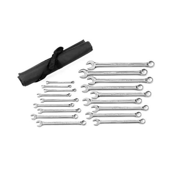 81920 GearWrench 18PC 12 Point Long Pattern Combination Metric Wrench Set