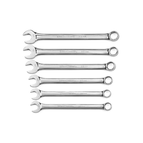 81922 GearWrench 6PC 12 Point Long Pattern Combination Metric Wrench Set