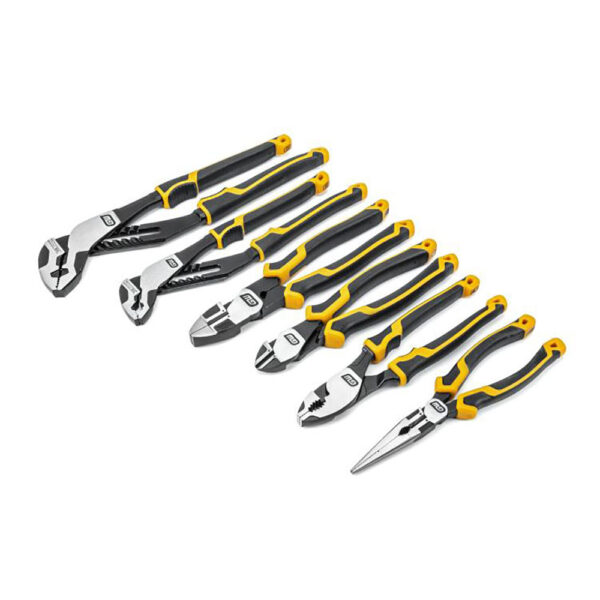 82204C-06 GearWrench 6PC PITBULL Dual Material Mixed Plier Set