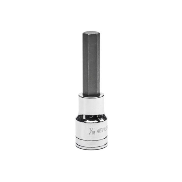 82558 GearWrench 1/2'' Drive Mid Length Hex Bit SAE Socket 7/16''