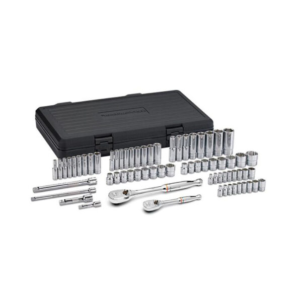 83000 GearWrench 1/4'' & 3/8'' Drive 6 & 12 Point Standard & Deep SAE/Metric Mechanics 68PC Tool Set