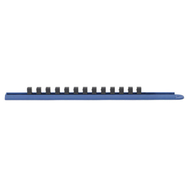 83107 GearWrench 3/8'' Drive 15'' Blue Socket Rail Includes 14 Clips