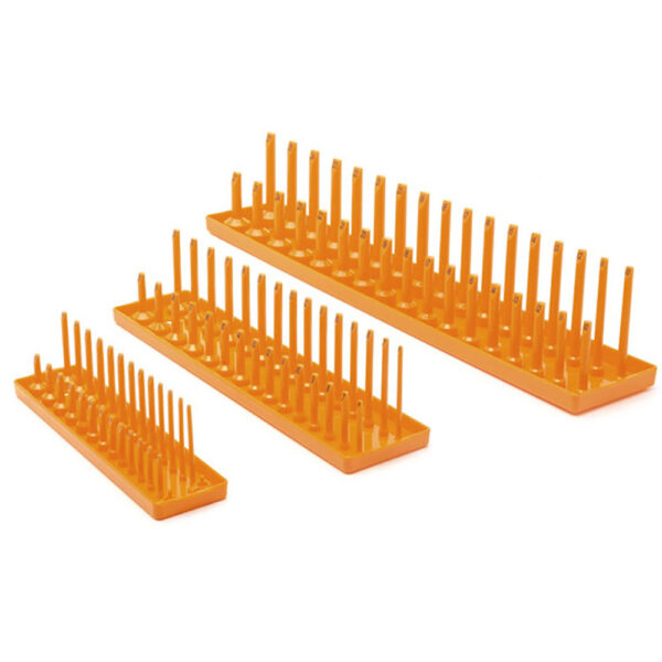 83119 GearWrench 3PC 1/4'', 3/8'' & 1/2'' Drive Orange Metric Socket Storage Tray Set