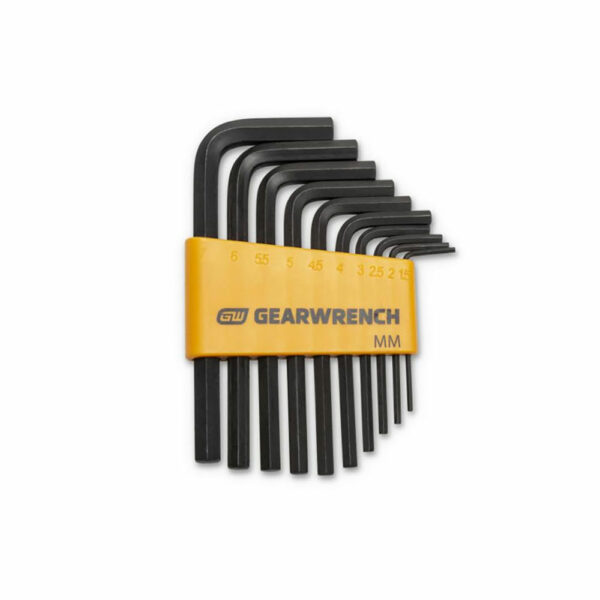 83501 GearWrench Short Arm Hex Key 10PC Set Metric