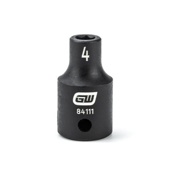 84111 GearWrench 1/4'' Drive 6 Point Standard Impact Metric Socket 4mm
