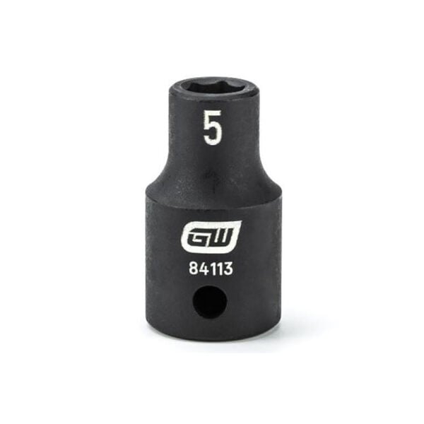 84113 GearWrench 1/4'' Drive 6 Point Standard Impact Metric Socket 5mm