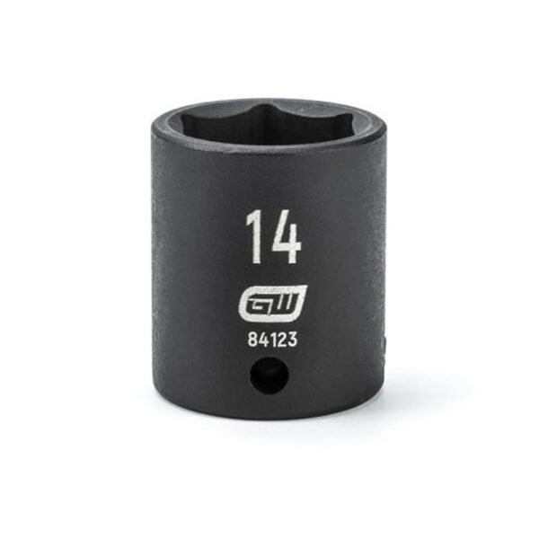 84123 GearWrench 1/4'' Drive 6 Point Standard Impact Metric Socket 14mm