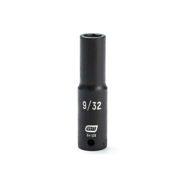 84129 GearWrench 1/4'' Drive 6 Point Deep Impact SAE Socket 9/32''