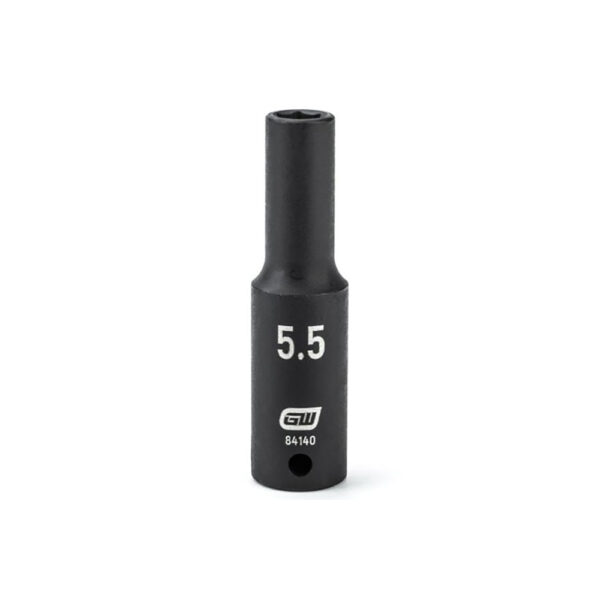 84140 GearWrench 1/4'' Drive 6 Point Deep Impact Metric Socket 5.5mm