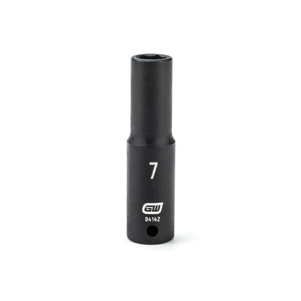 84142 GearWrench 1/4'' Drive 6 Point Deep Impact Metric Socket 7mm