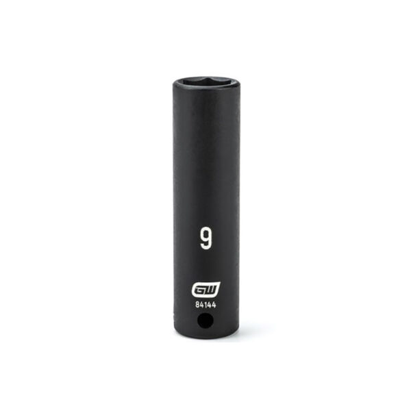 84144 GearWrench 1/4'' Drive 6 Point Deep Impact Metric Socket 9mm