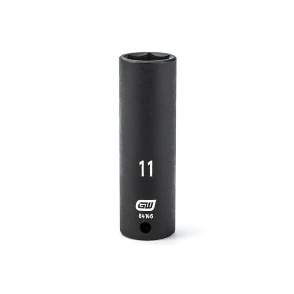 84146 GearWrench 1/4'' Drive 6 Point Deep Impact Metric Socket 11mm