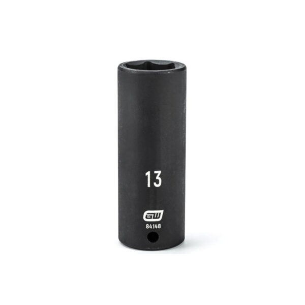 84148 GearWrench 1/4'' Drive 6 Point Deep Impact Metric Socket 13mm