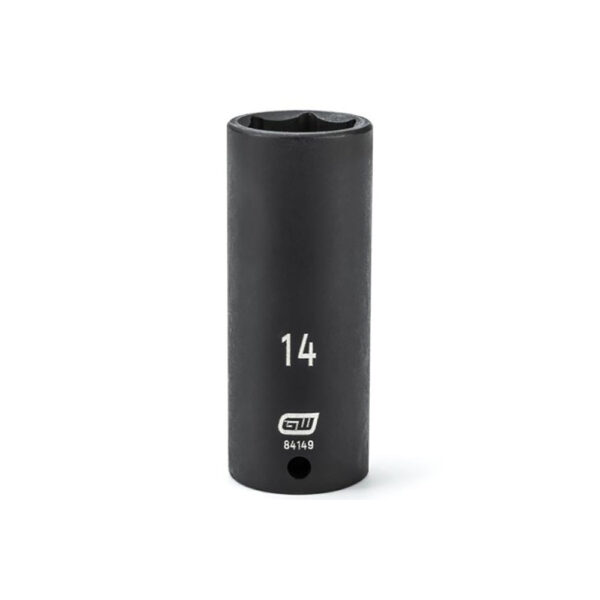 84149 GearWrench 1/4'' Drive 6 Point Deep Impact Metric Socket 14mm