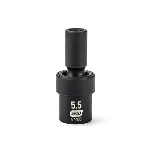84160 GearWrench 1/4'' Drive 6 Point Standard Universal Impact Metric Socket 5.5mm