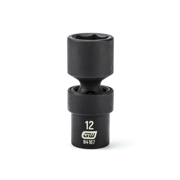 84167 GearWrench 1/4'' Drive 6 Point Standard Universal Impact Metric Socket 12mm