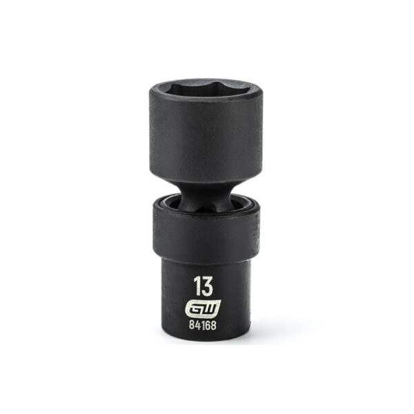 84168 GearWrench 1/4'' Drive 6 Point Standard Universal Impact Metric Socket 13mm