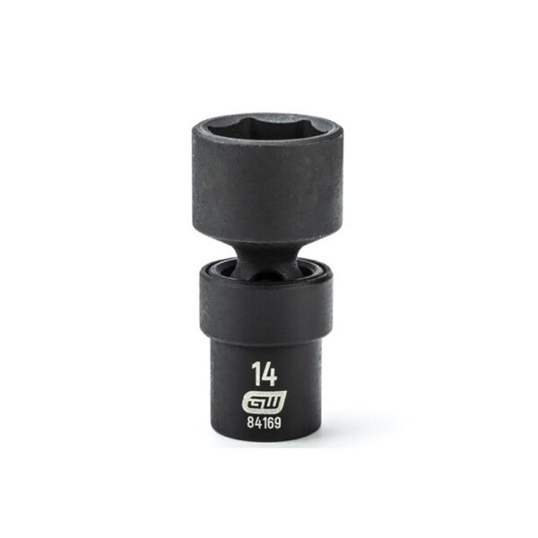 84169 GearWrench 1/4'' Drive 6 Point Standard Universal Impact Metric Socket 14mm
