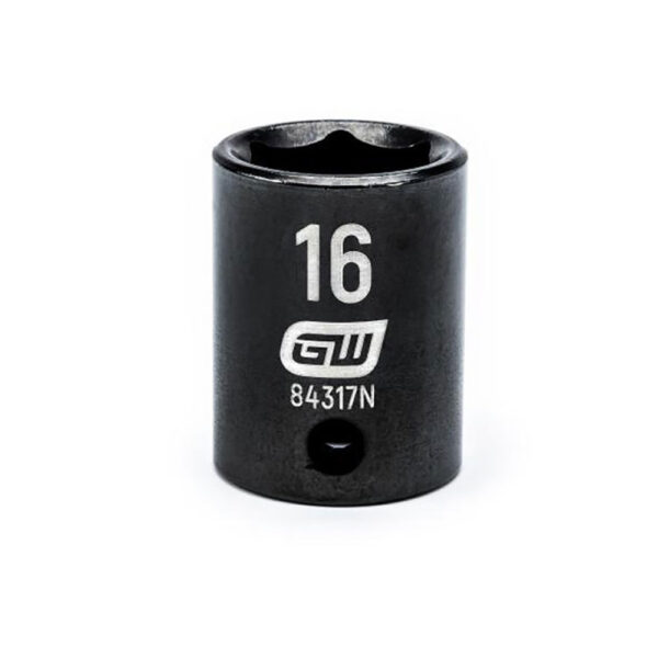 84317N GearWrench 3/8'' Drive 6 Point Standard Impact Metric Socket 16mm