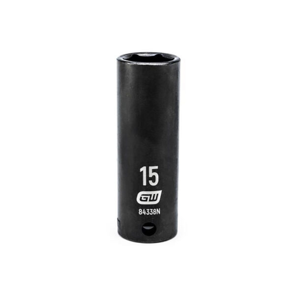 84338N GearWrench 3/8'' Drive 6 Point Deep Impact Metric Socket 15mm