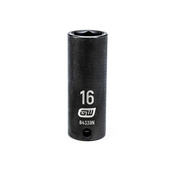 84339N GearWrench 3/8'' Drive 6 Point Deep Impact Metric Socket 16mm
